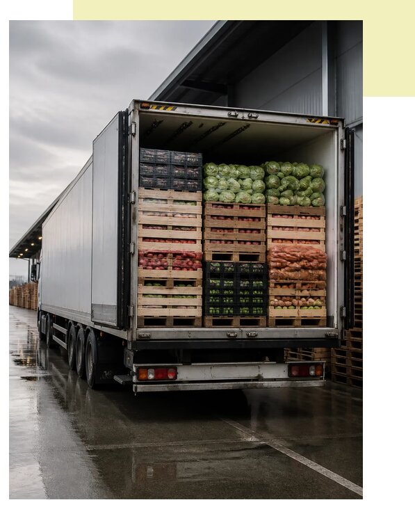 Перевозка плодоовощной продукции в Ишимбай по цене от 5071 р. | Агросервис-Шмб